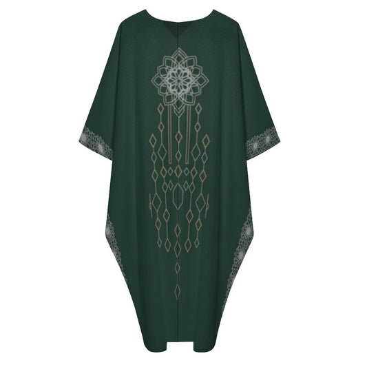 Design V-Neck Kaftan Dress