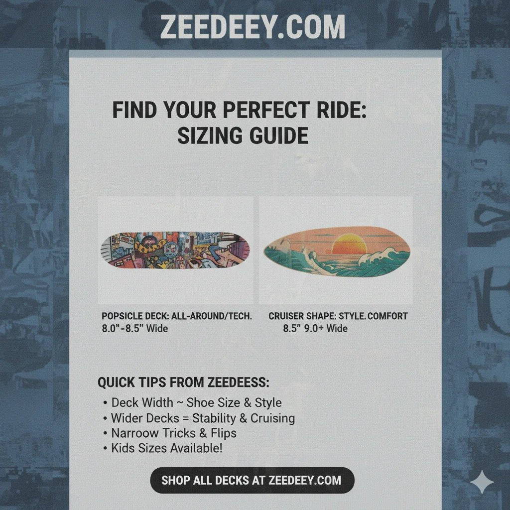 How to Choose the Right Skateboard Deck Size