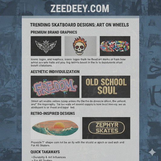 Zeedeey skateboard collection hand books poster