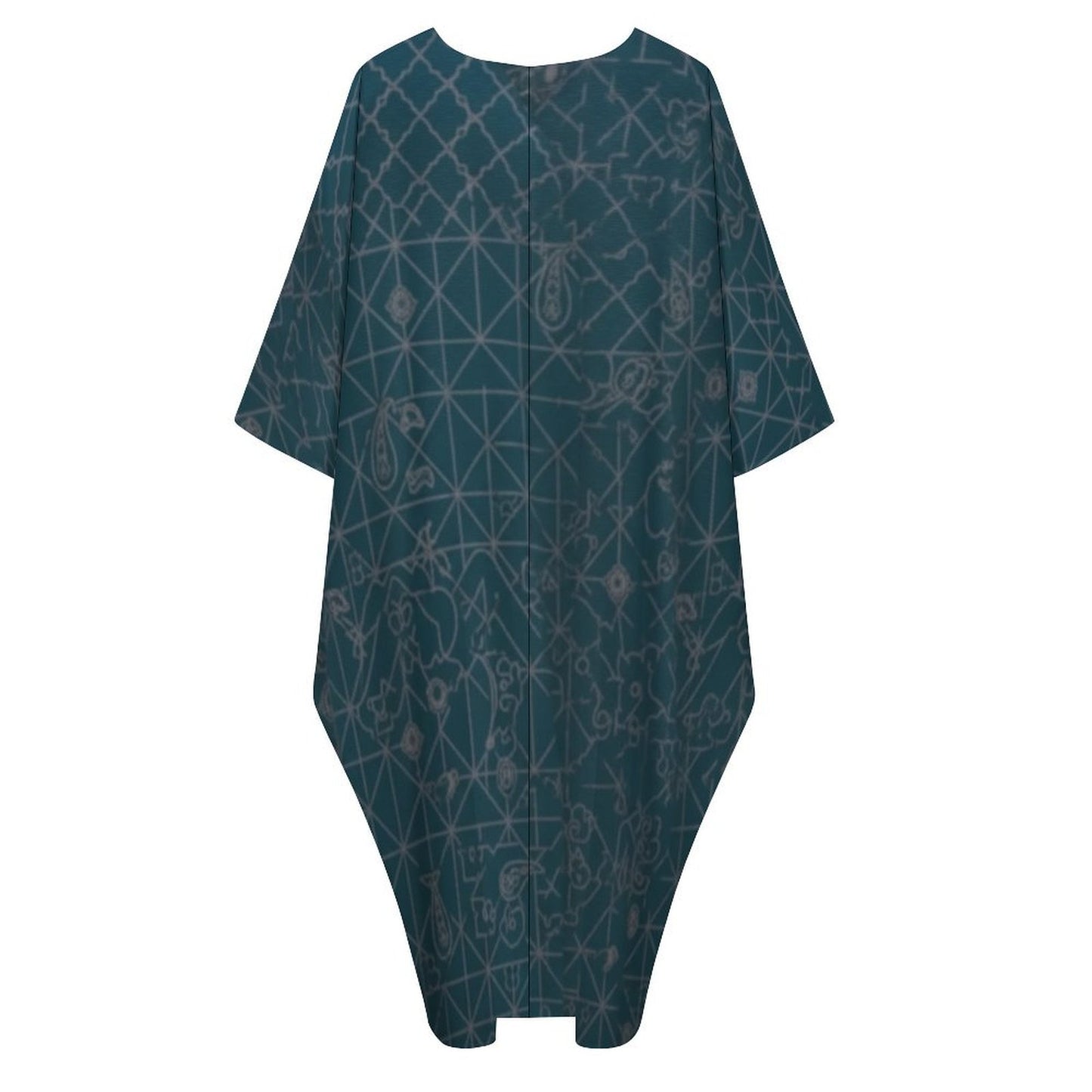 Design V-Neck Kaftan Dress - Zeedeey - All stuffs go, go figure