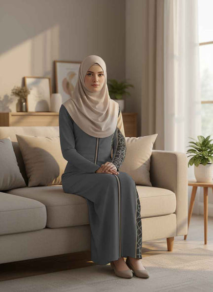 Design Long-Sleeve Draped Bodycon Dress - Zeedeey - All stuffs go, go figure