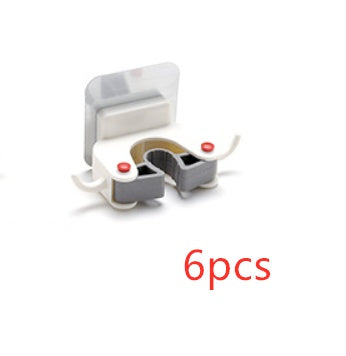 Nail-free multi-function traceless mop holder receives mop hook bathroom wall hanging broom holder mop clip - Zeedeey - All stuffs go, go figure