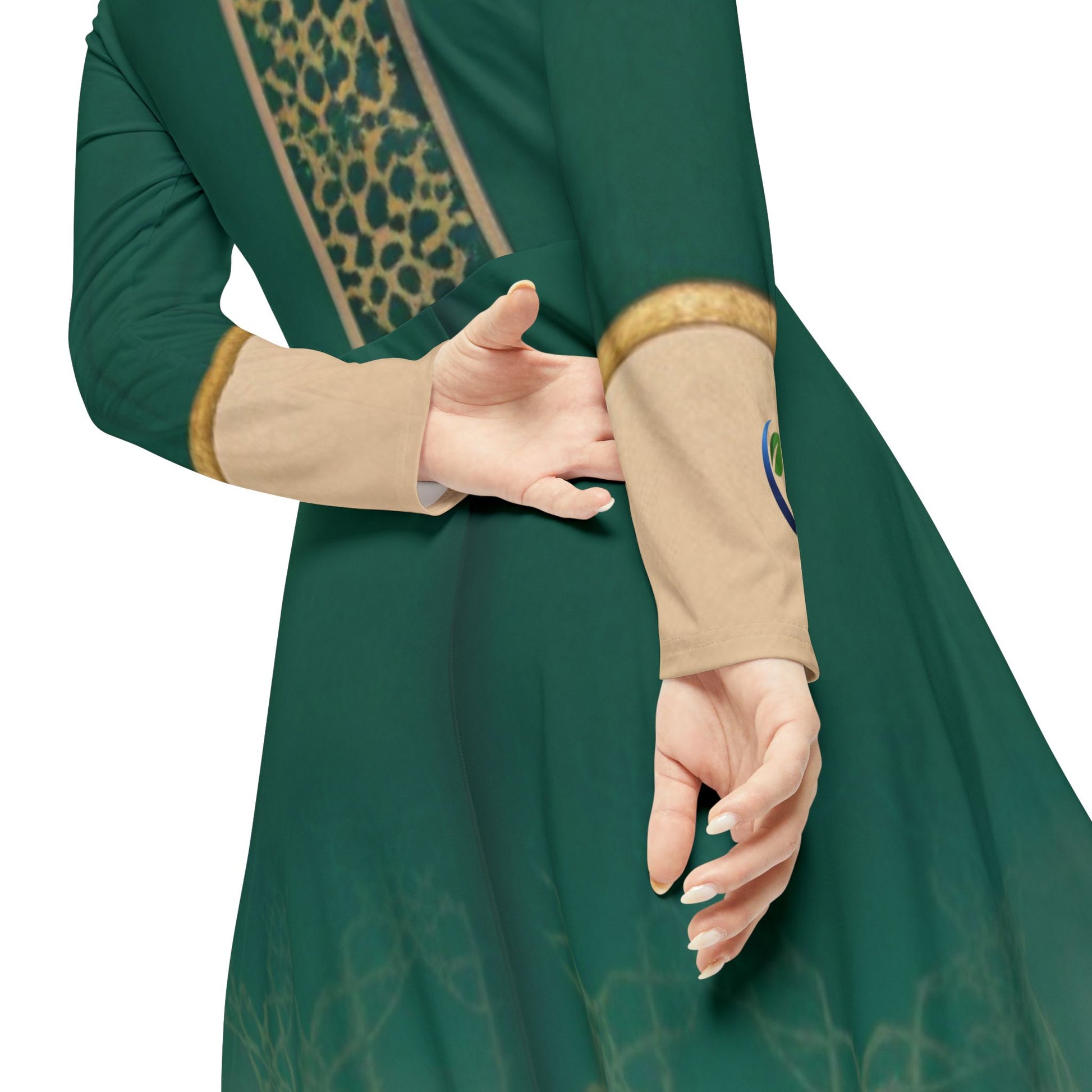 Elegant Women's Long Sleeve Dance Dress, Perfect for Events, Parties, Recitals, Celebrations, Festival Attire - Zeedeey - All stuffs go, go figure