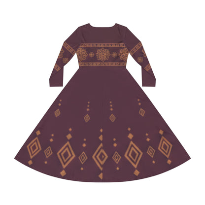 Dance Dress - Ornament Maroon - Zeedeey - All stuffs go, go figure