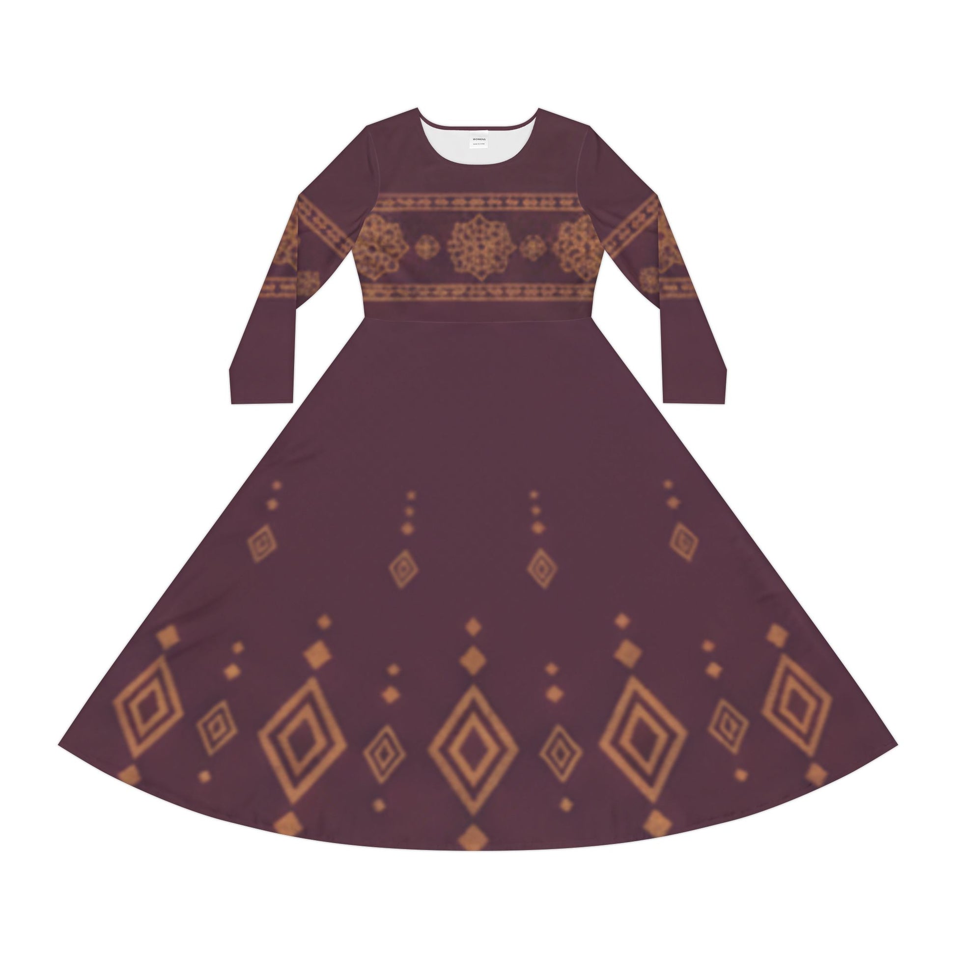 Dance Dress - Ornament Maroon - Zeedeey - All stuffs go, go figure