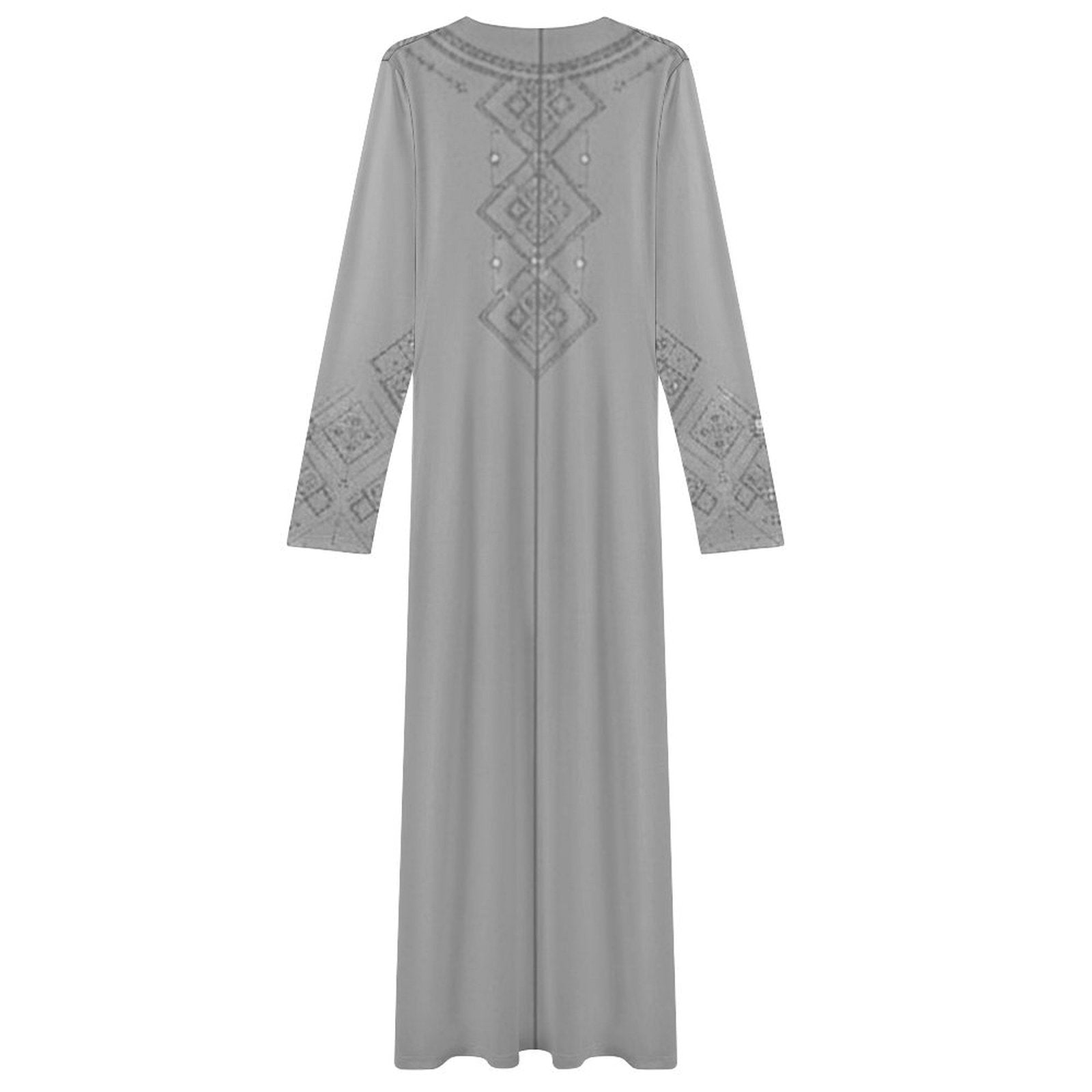Design Long-Sleeve Draped Bodycon Dress - Zeedeey - All stuffs go, go figure