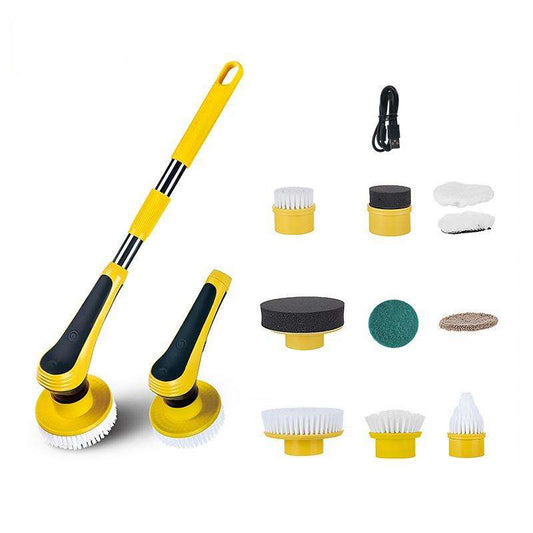 6 In 1 And 10 In 1 Electric Spin Scrubber Cleaning Brush Wireless Adjustable Multifunctional Gadgets For Bathroom Kitchen Windows Toilet - Zeedeey - All stuffs go, go figure