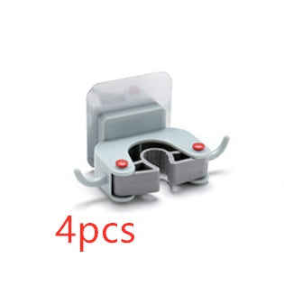 Nail-free multi-function traceless mop holder receives mop hook bathroom wall hanging broom holder mop clip - Zeedeey - All stuffs go, go figure