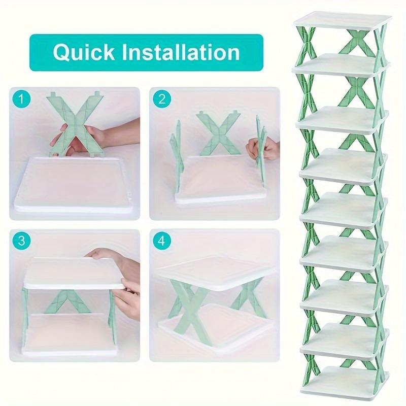 Orange 9-layer Shoe Rack - Zeedeey - All stuffs go, go figure