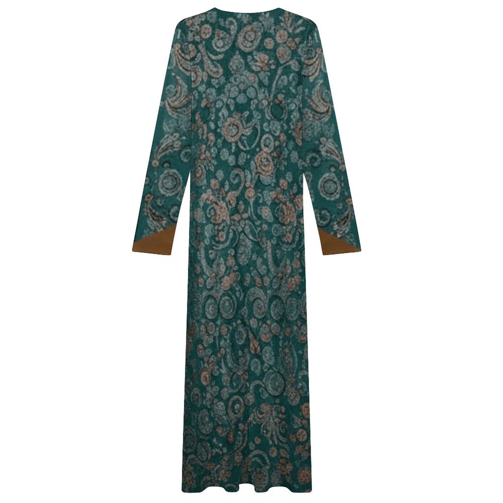 Design Long-Sleeve Draped Bodycon Dress - Zeedeey - All stuffs go, go figure