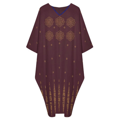 Design V-Neck Kaftan Dress - Zeedeey - All stuffs go, go figure