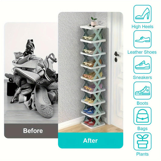 Orange 9-layer Shoe Rack - Zeedeey - All stuffs go, go figure