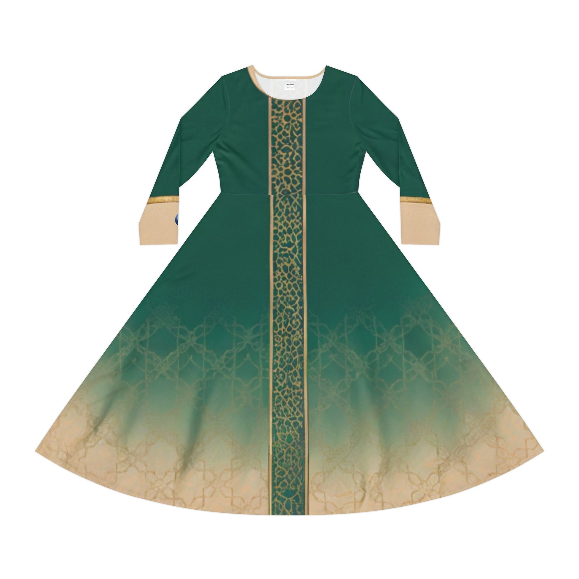 Elegant Women's Long Sleeve Dance Dress, Perfect for Events, Parties, Recitals, Celebrations, Festival Attire - Zeedeey - All stuffs go, go figure