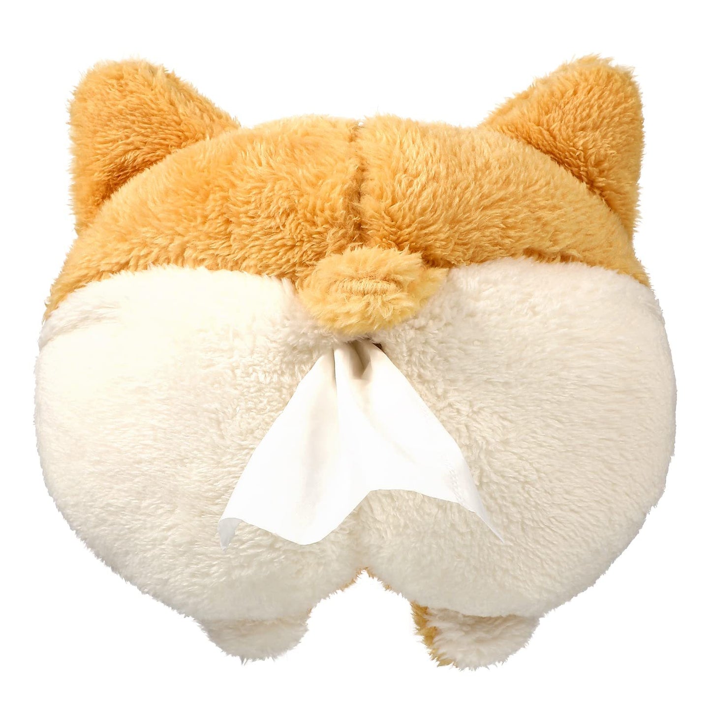 Tissue Box Cover Soft Adorable Corgi Butt Shaped Creative Storage Bag Hanging Pouch Tissue Box Wrapper For Car Home - Zeedeey - All stuffs go, go figure