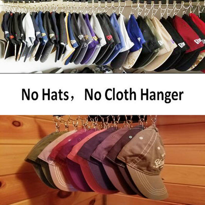 Portable Baseball Hat Clip Closet Storage Hanger Foldable - Zeedeey - All stuffs go, go figure