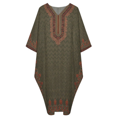 Design V-Neck Kaftan Dress - Zeedeey - All stuffs go, go figure