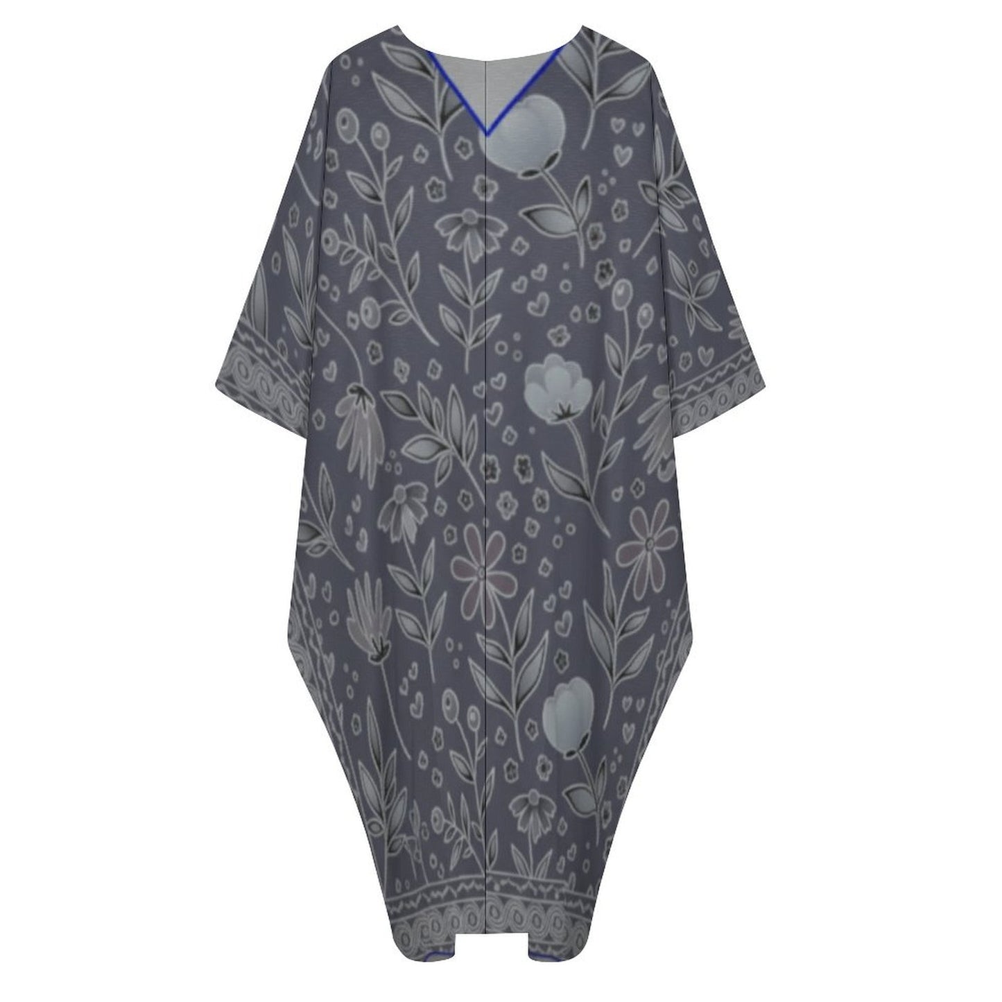 Design V-Neck Kaftan Dress - Zeedeey - All stuffs go, go figure