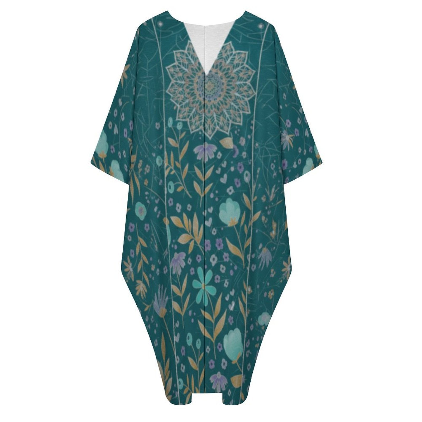 Design V-Neck Kaftan Dress - Zeedeey - All stuffs go, go figure