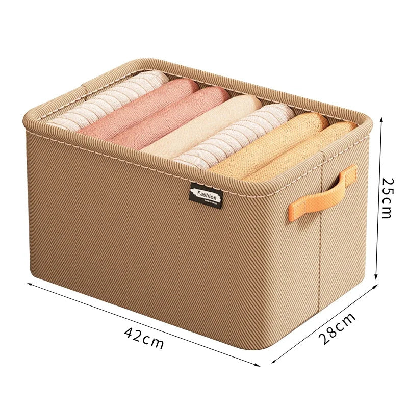 Clothes Storage Box Thick Fabric Storage Box Dormitory Home - Zeedeey - All stuffs go, go figure