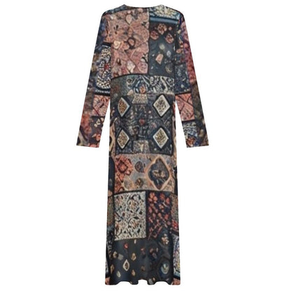 Design Long-Sleeve Draped Bodycon Dress - Zeedeey - All stuffs go, go figure