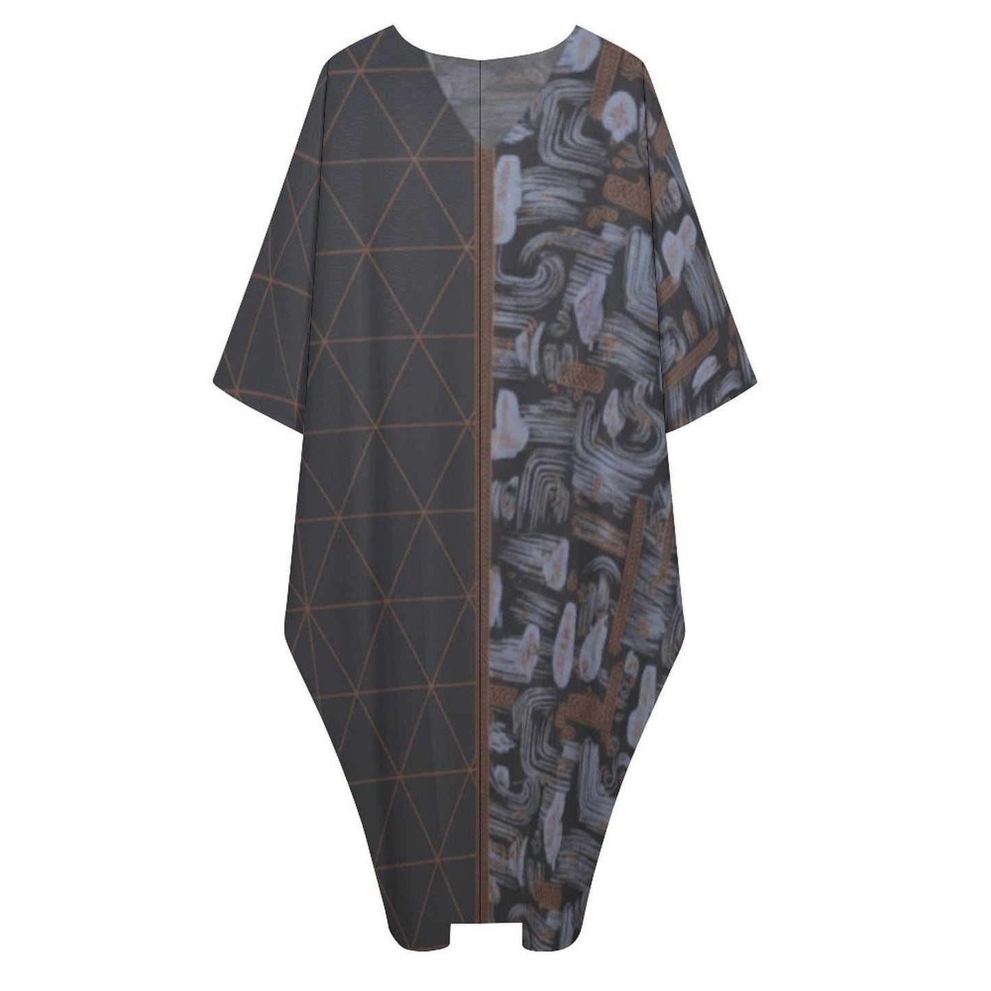Design V-Neck Kaftan Dress - Zeedeey - All stuffs go, go figure
