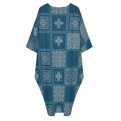Design V-Neck Kaftan Dress - Zeedeey - All stuffs go, go figure
