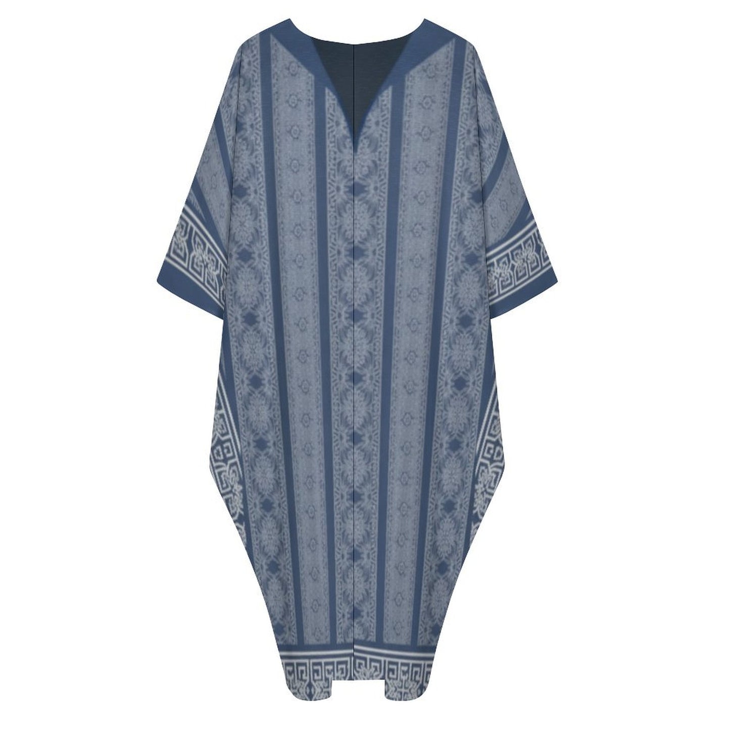Design V-Neck Kaftan Dress - Zeedeey - All stuffs go, go figure