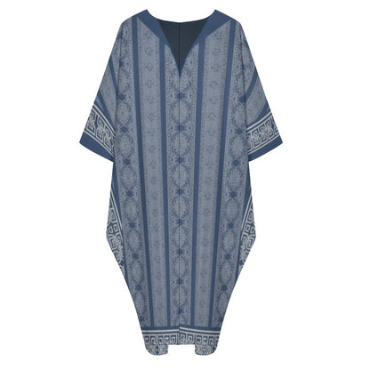 Design V-Neck Kaftan Dress - Zeedeey - All stuffs go, go figure