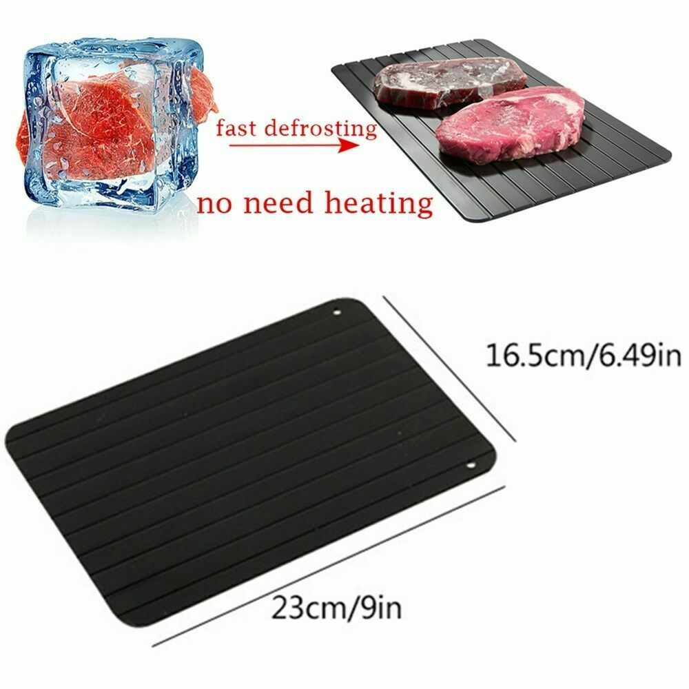 Fast Defrost Tray Fast Thaw Frozen Food Meat Fruit Quick Defrosting Plate Board Defrost Tray Thaw Master Kitchen Gadgets - Zeedeey - All stuffs go, go figure