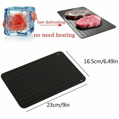 Fast Defrost Tray Fast Thaw Frozen Food Meat Fruit Quick Defrosting Plate Board Defrost Tray Thaw Master Kitchen Gadgets - Zeedeey - All stuffs go, go figure