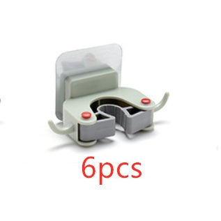 Nail-free multi-function traceless mop holder receives mop hook bathroom wall hanging broom holder mop clip - Zeedeey - All stuffs go, go figure