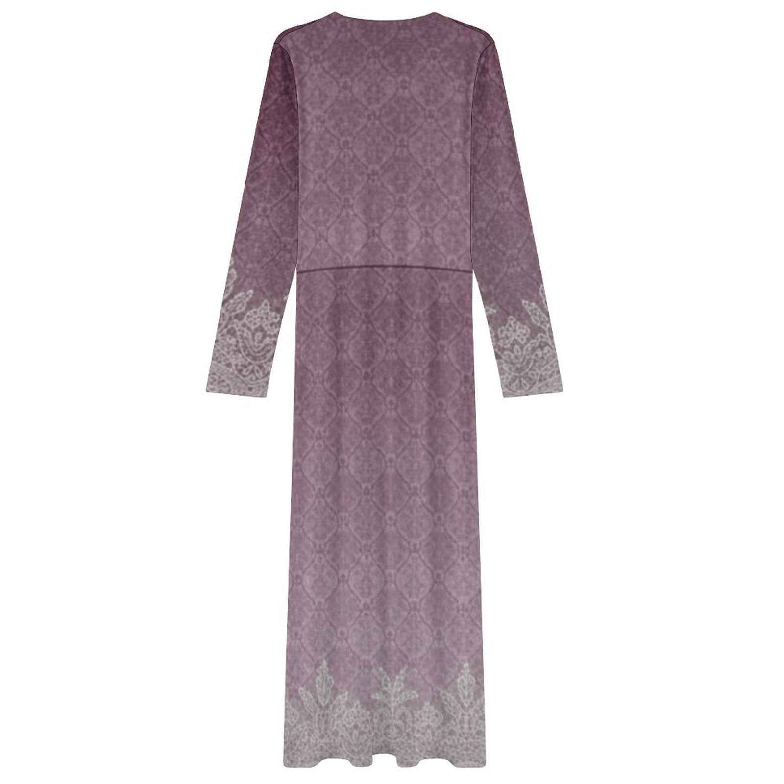 Design Long-Sleeve Draped Bodycon Dress - Zeedeey - All stuffs go, go figure