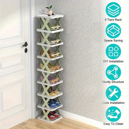 Orange 9-layer Shoe Rack - Zeedeey - All stuffs go, go figure