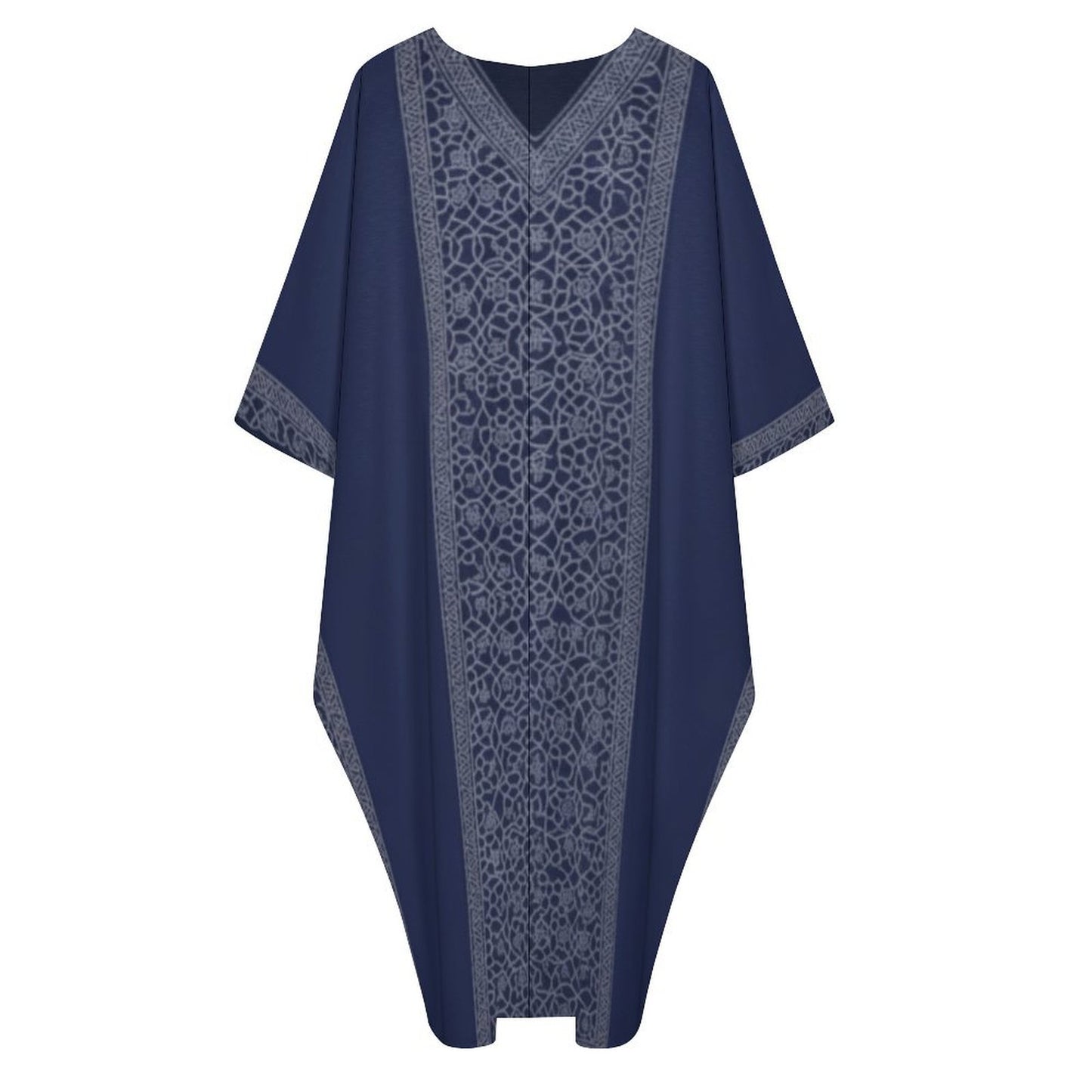 Design V-Neck Kaftan Dress - Zeedeey - All stuffs go, go figure