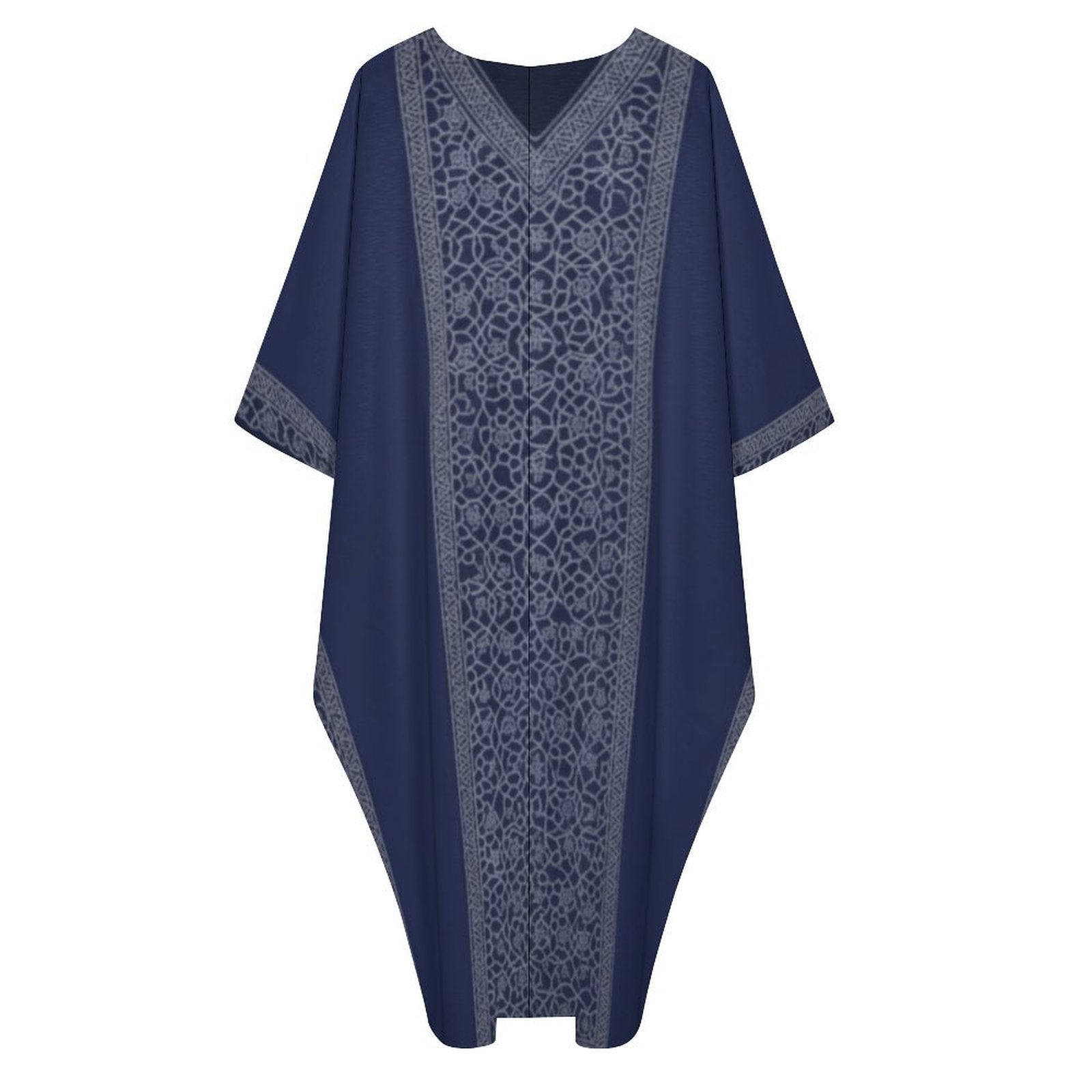 Design V-Neck Kaftan Dress - Zeedeey - All stuffs go, go figure