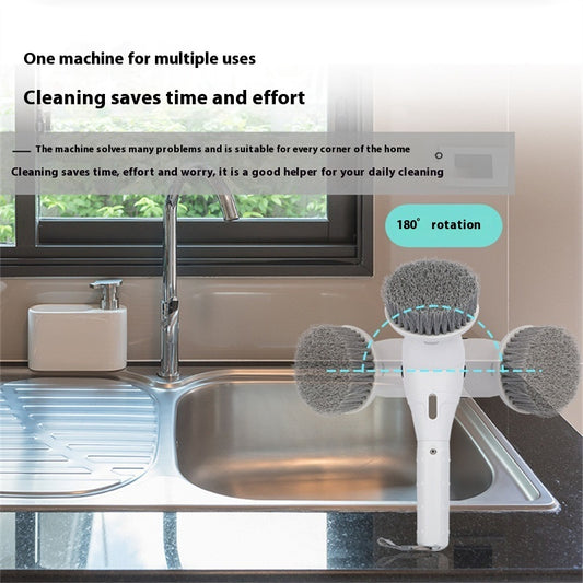 8 In 1 Display Screen The Third Gear Rotatable Night Light Multifunctional Waterproof Wireless Cleaning Brush - Zeedeey - All stuffs go, go figure