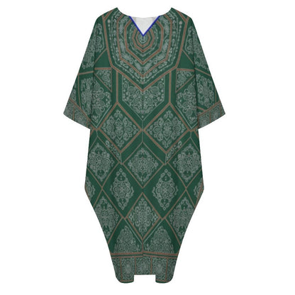 Design V-Neck Kaftan Dress - Zeedeey - All stuffs go, go figure