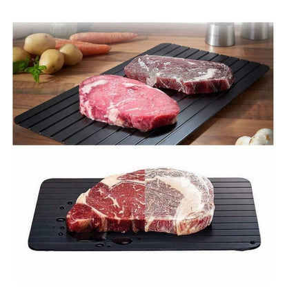 Fast Defrost Tray Fast Thaw Frozen Food Meat Fruit Quick Defrosting Plate Board Defrost Tray Thaw Master Kitchen Gadgets - Zeedeey - All stuffs go, go figure