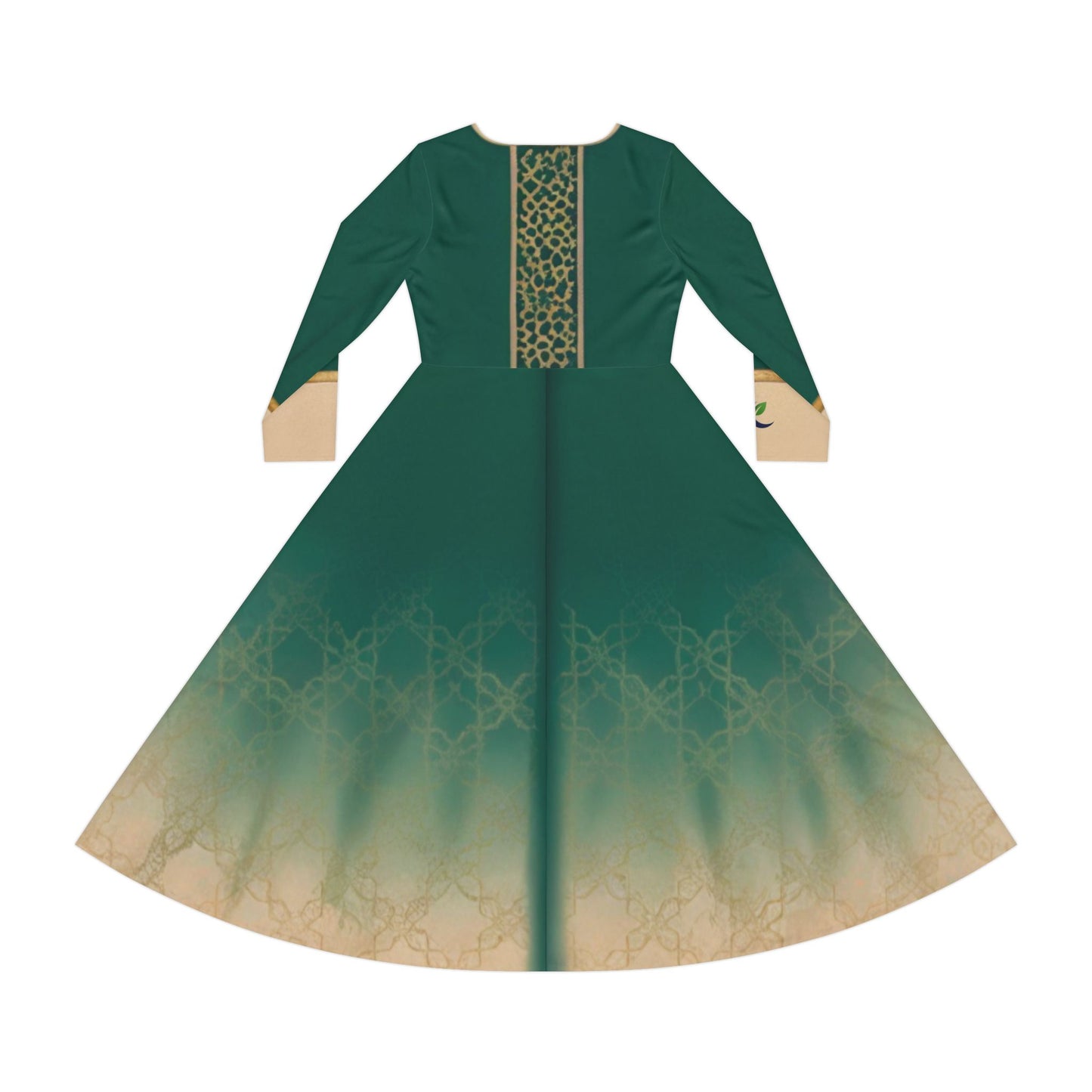 Elegant Women's Long Sleeve Dance Dress, Perfect for Events, Parties, Recitals, Celebrations, Festival Attire - Zeedeey - All stuffs go, go figure