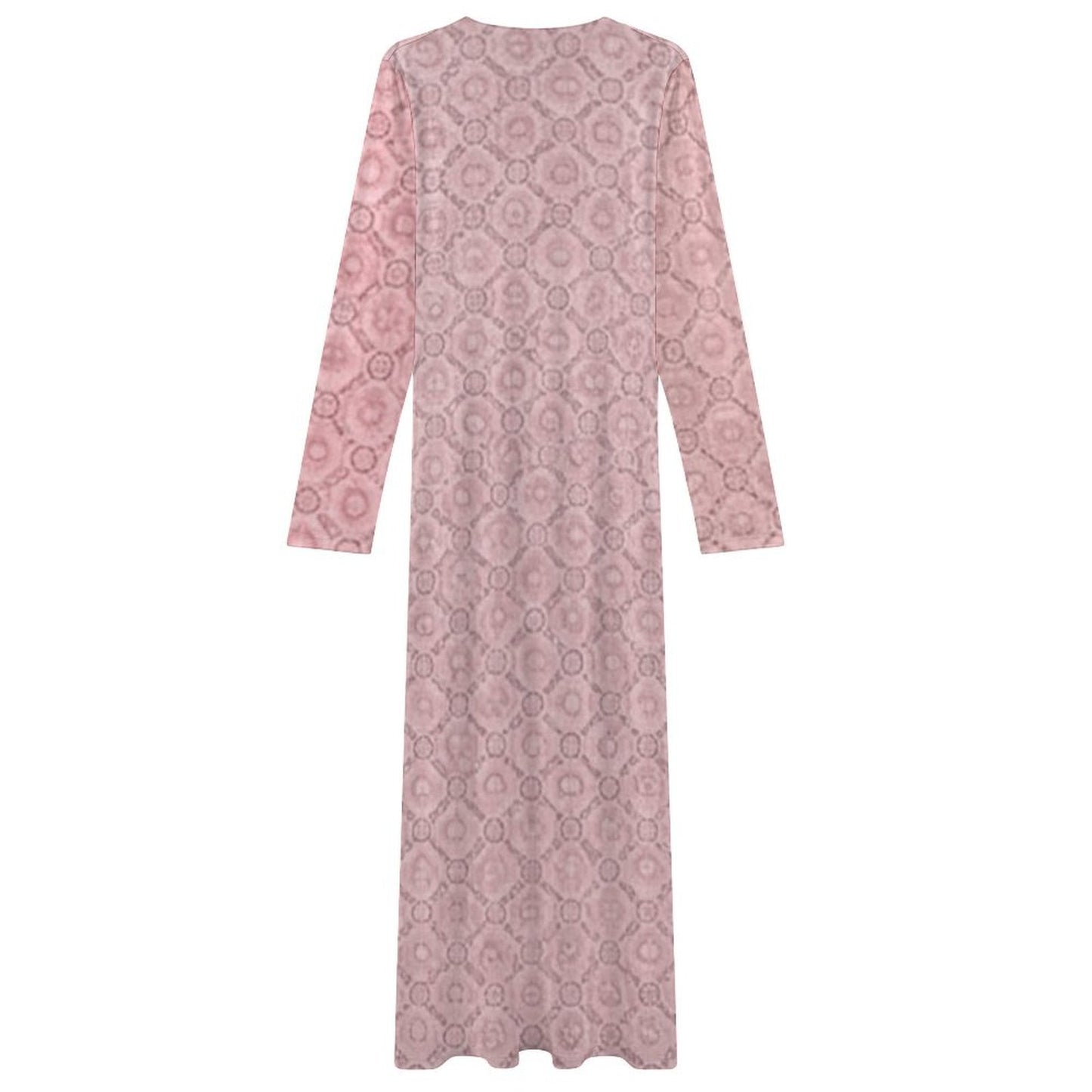 Design Long-Sleeve Draped Bodycon Dress - Zeedeey - All stuffs go, go figure