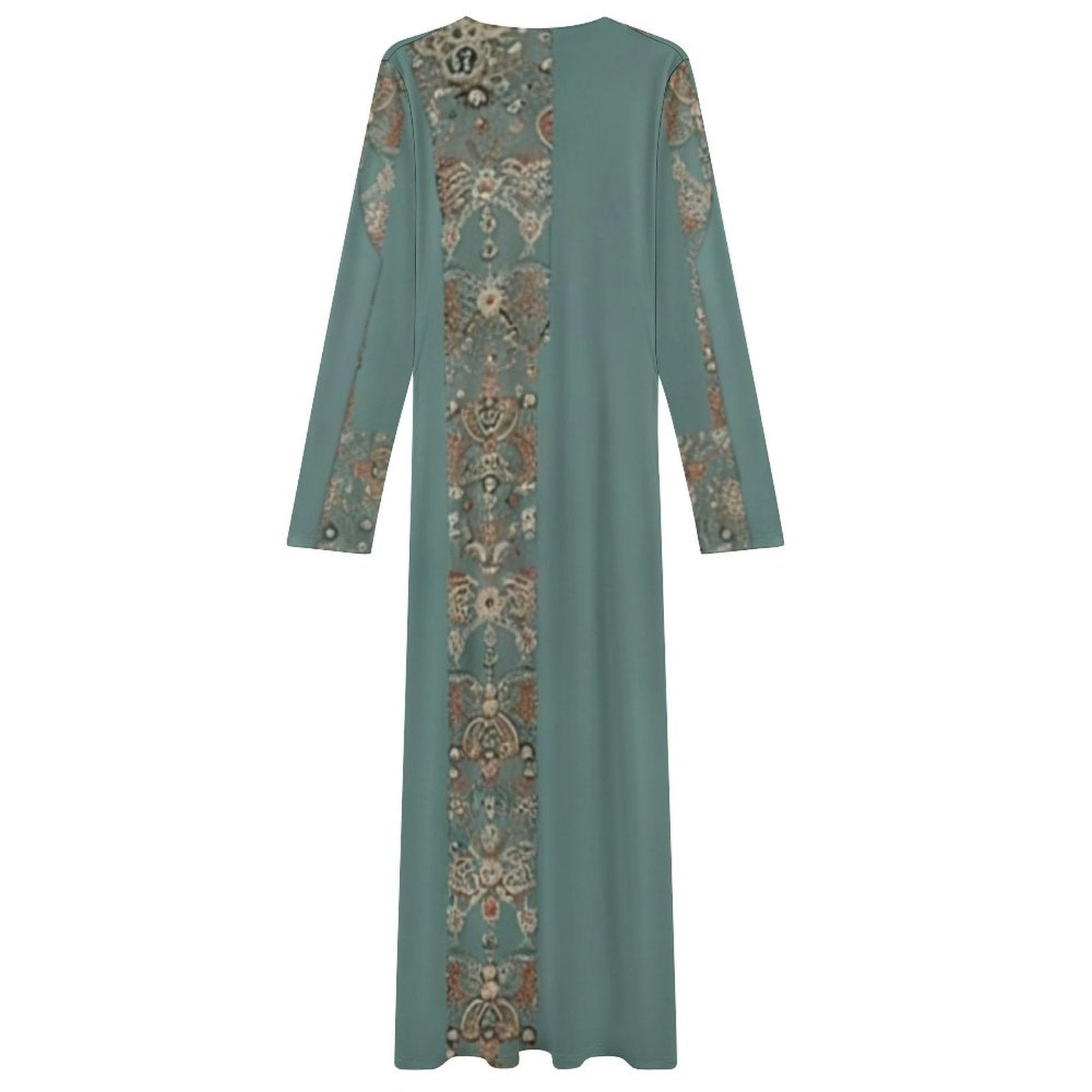 Design Long-Sleeve Draped Bodycon Dress - Zeedeey - All stuffs go, go figure