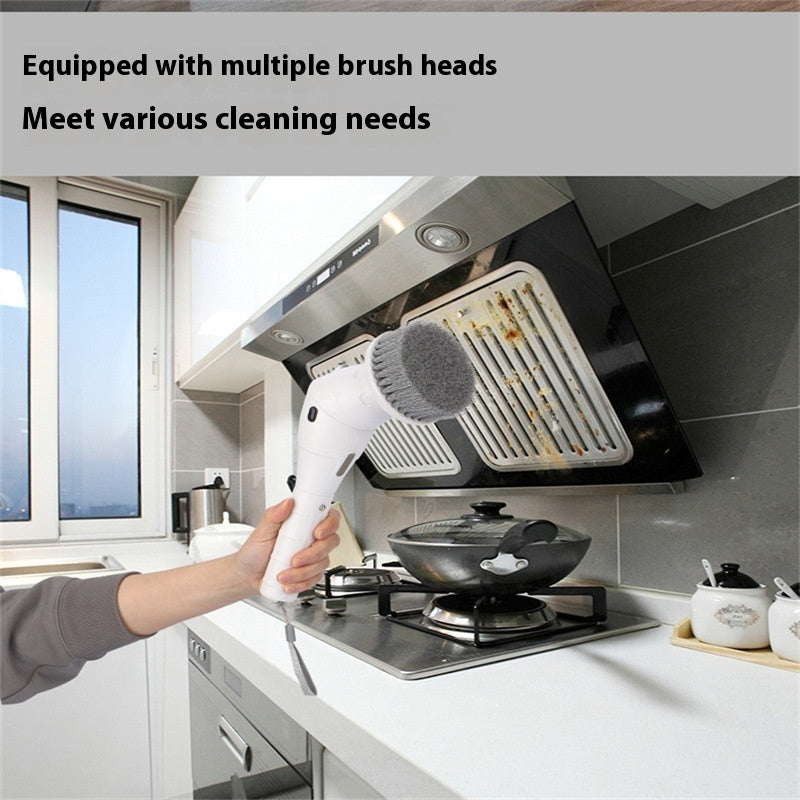 8 In 1 Display Screen The Third Gear Rotatable Night Light Multifunctional Waterproof Wireless Cleaning Brush - Zeedeey - All stuffs go, go figure