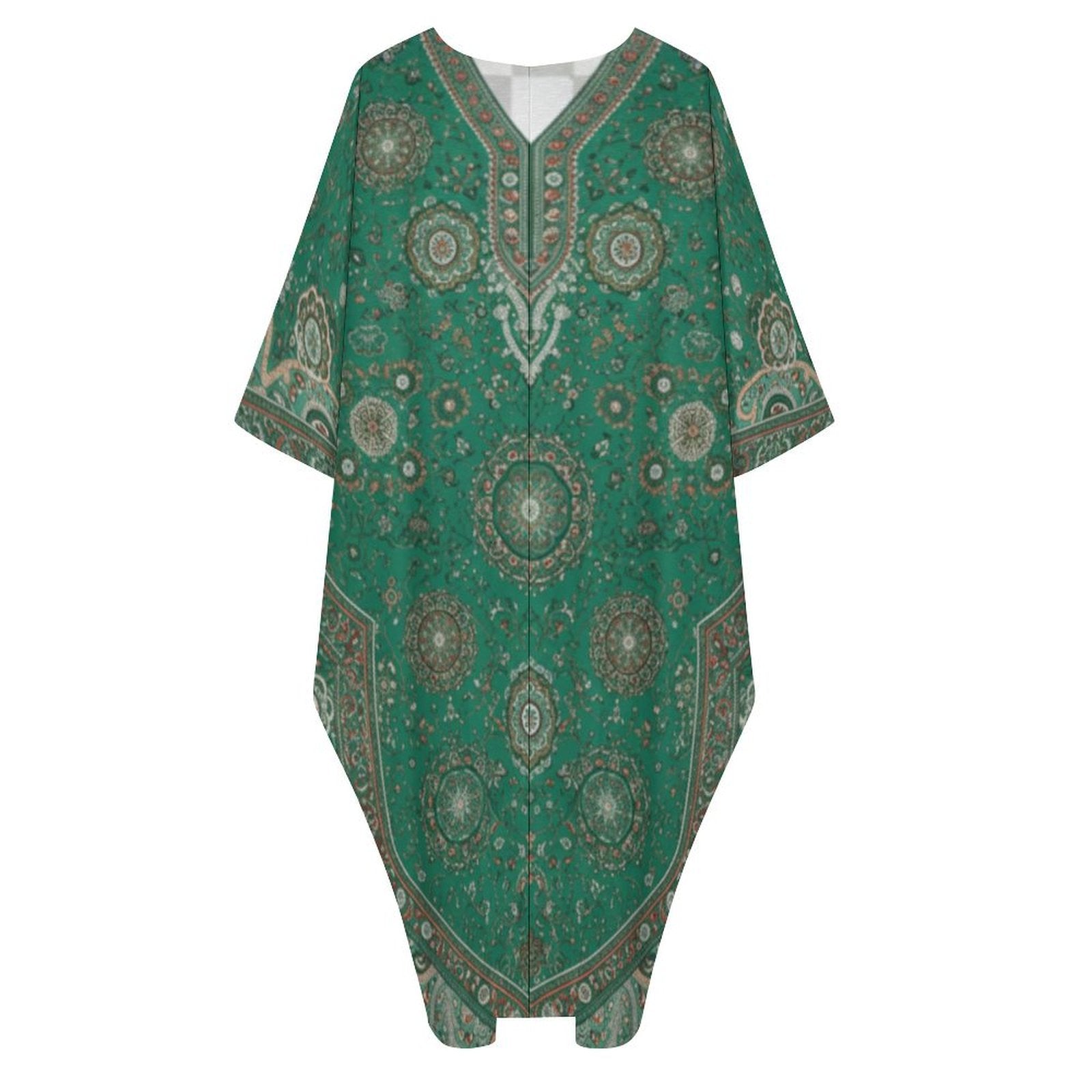 Design V-Neck Kaftan Dress - Zeedeey - All stuffs go, go figure
