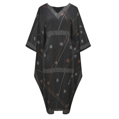 Design V-Neck Kaftan Dress - Zeedeey - All stuffs go, go figure