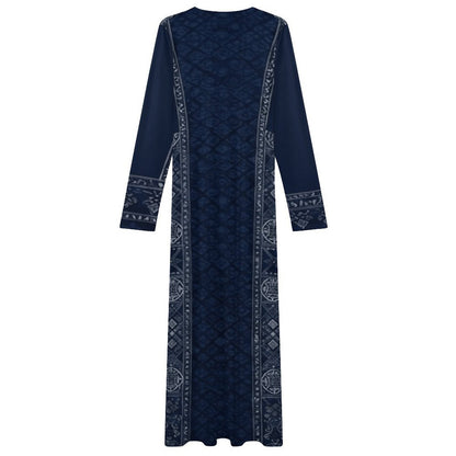 Design Long-Sleeve Draped Bodycon Dress - Zeedeey - All stuffs go, go figure