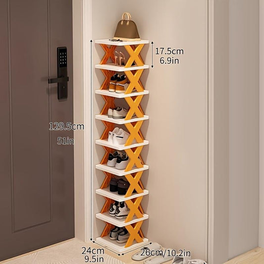 Orange 9-layer Shoe Rack - Zeedeey - All stuffs go, go figure