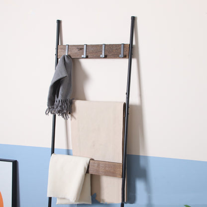 Wooden Wall Towel Rack For Living Room Blanket Ladder - Zeedeey - All stuffs go, go figure