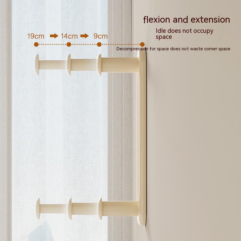 Retractable Hanger Storage Rack Punch-free - Zeedeey - All stuffs go, go figure