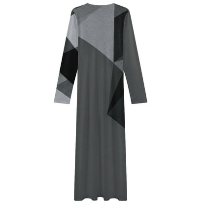 Design Long-Sleeve Draped Bodycon Dress - Zeedeey - All stuffs go, go figure