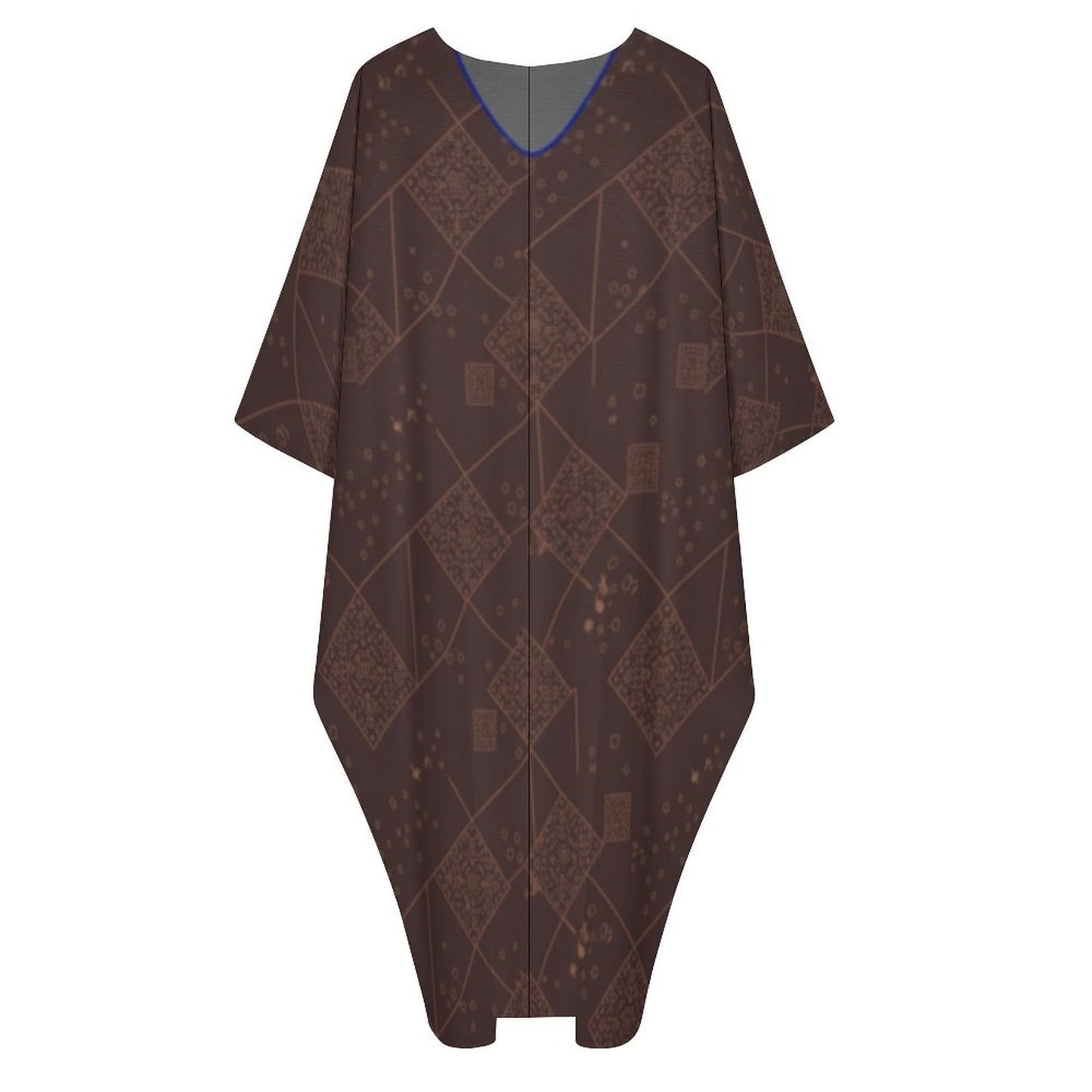 Design V-Neck Kaftan Dress - Zeedeey - All stuffs go, go figure